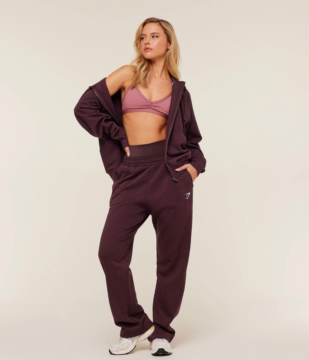 Gymshark Training Fleece Straight Leg Jogger GS Cherry Purple