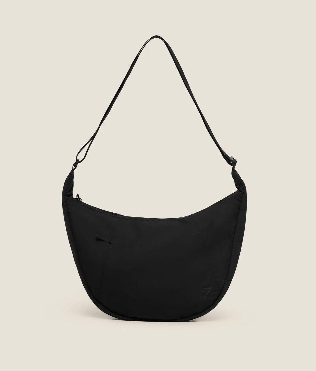 Gymshark Large Pleat Crossbody-Black